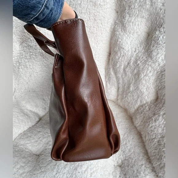 Brown bag Faux leather crossbody handbag purse, Relic by fossil, new with tag - Picture 4 of 6